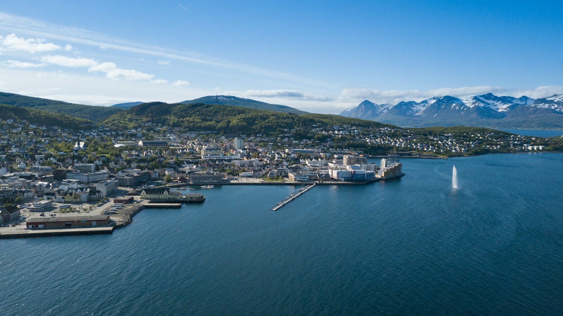 City view of Harstad, Norway