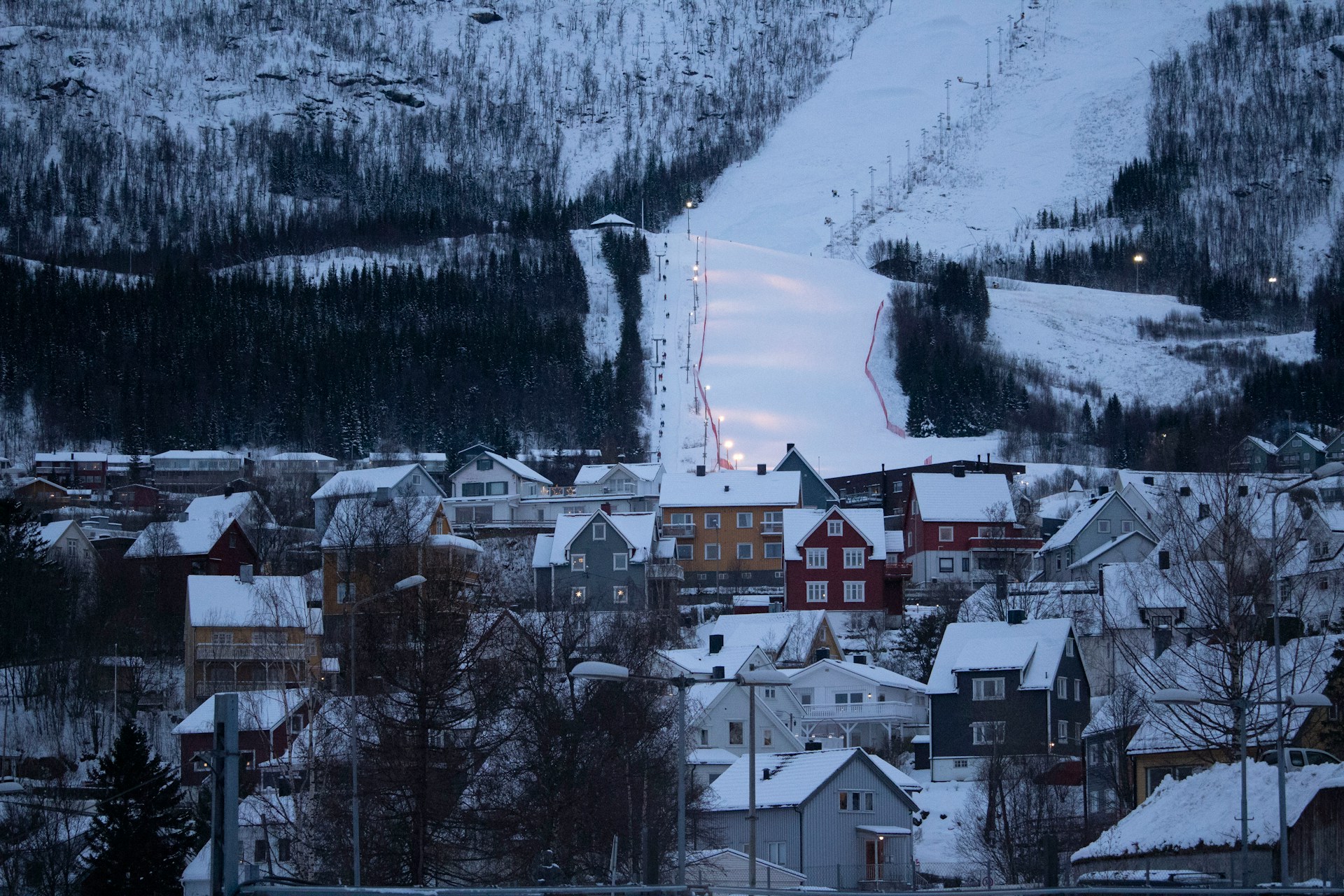 City view of Narvik, Norway