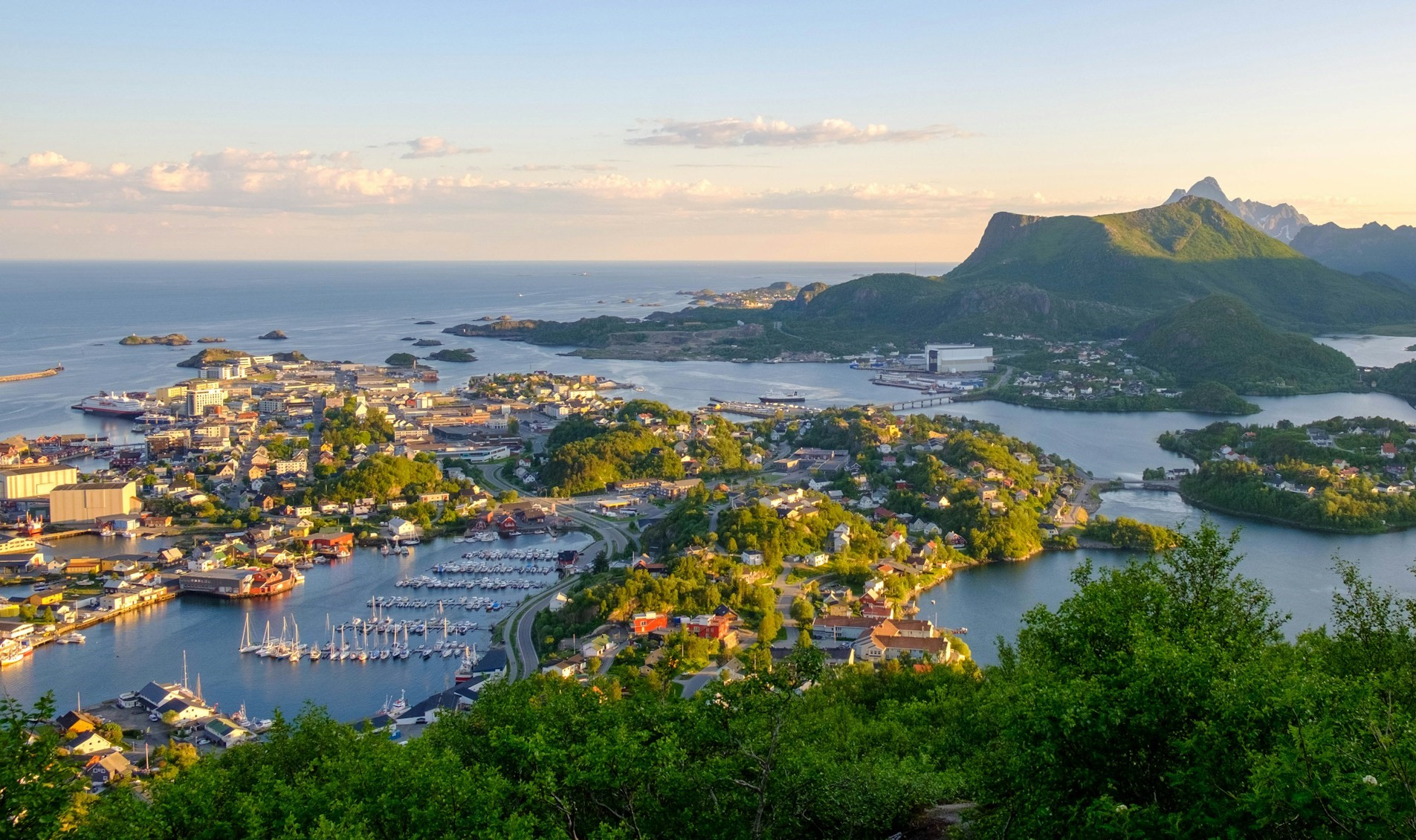 City view of Svolvaer, Norway