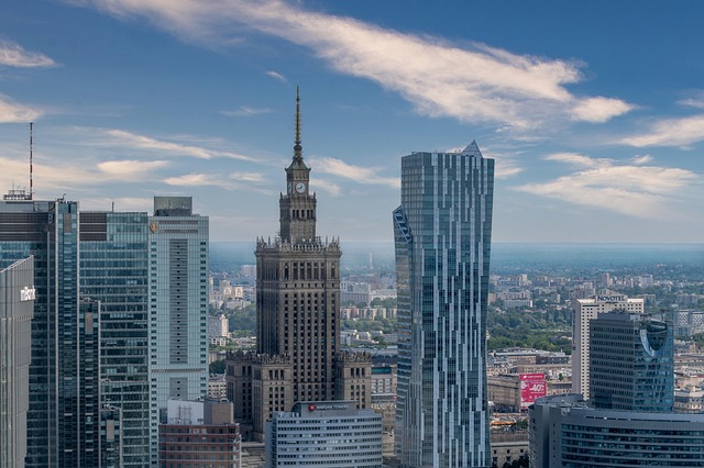 City view of Warsaw, Poland