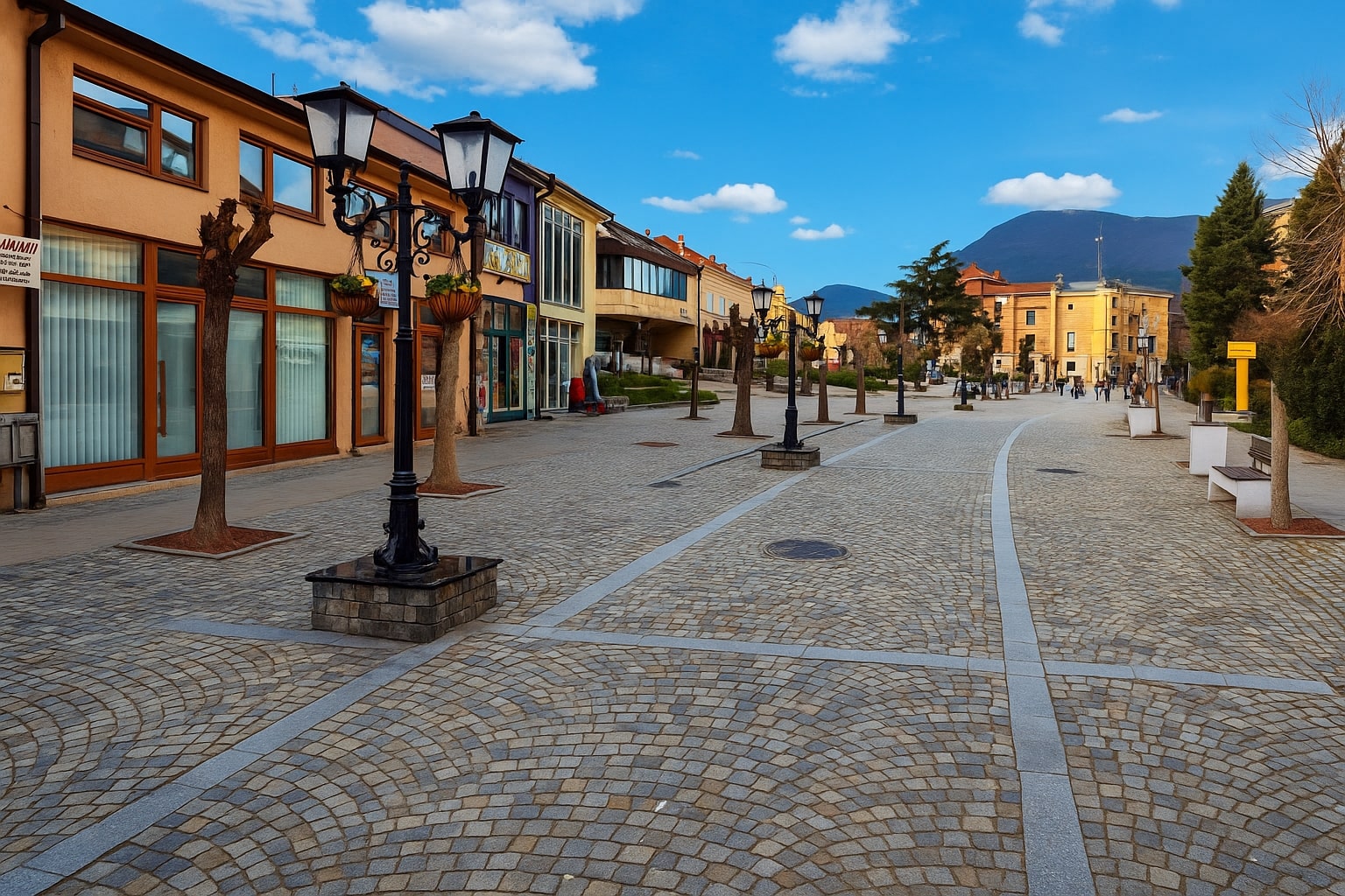 City view of Vranje, Serbia