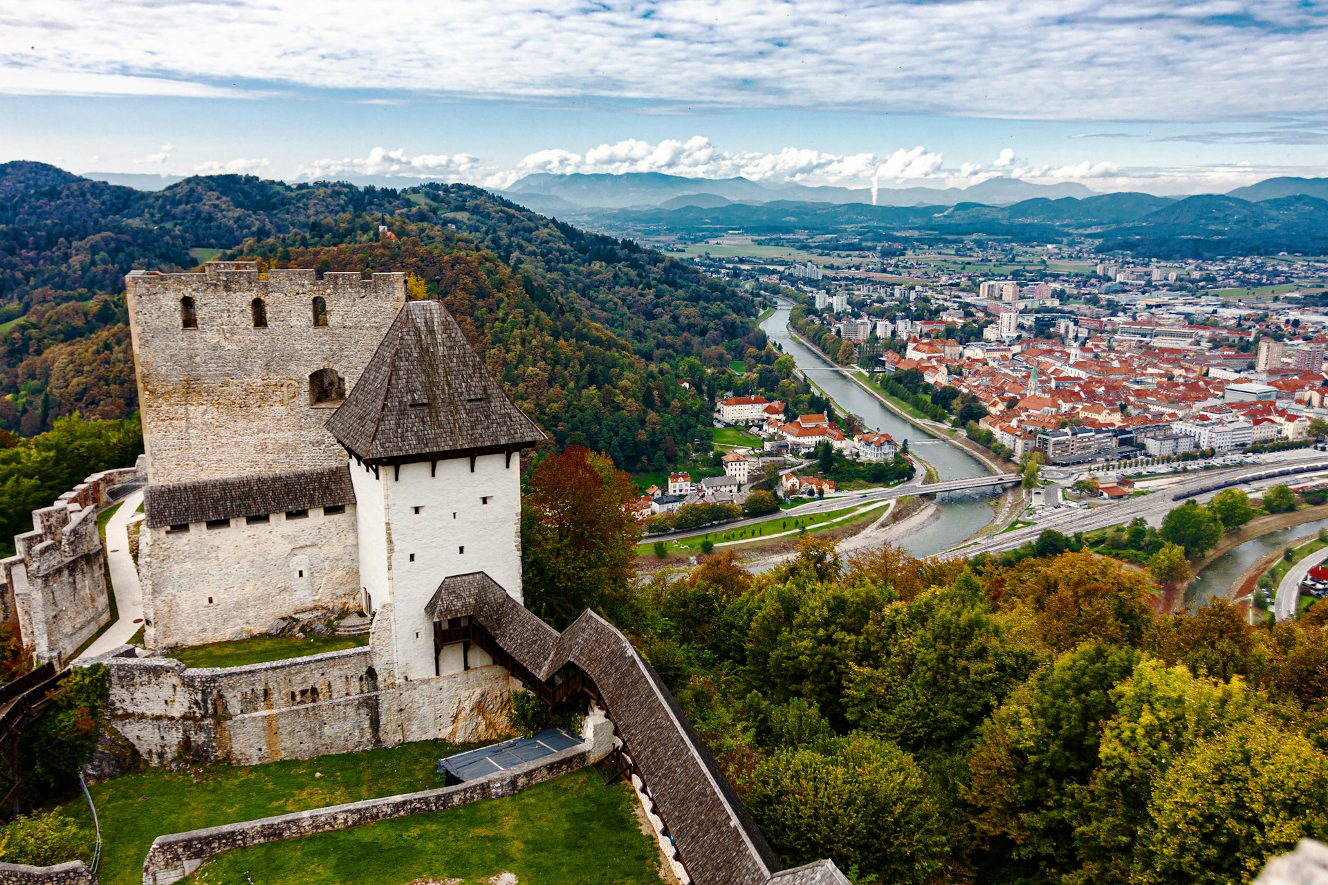 City view of Celje, Slovenia