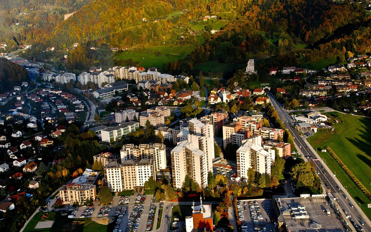 City view of Velenje, Slovenia