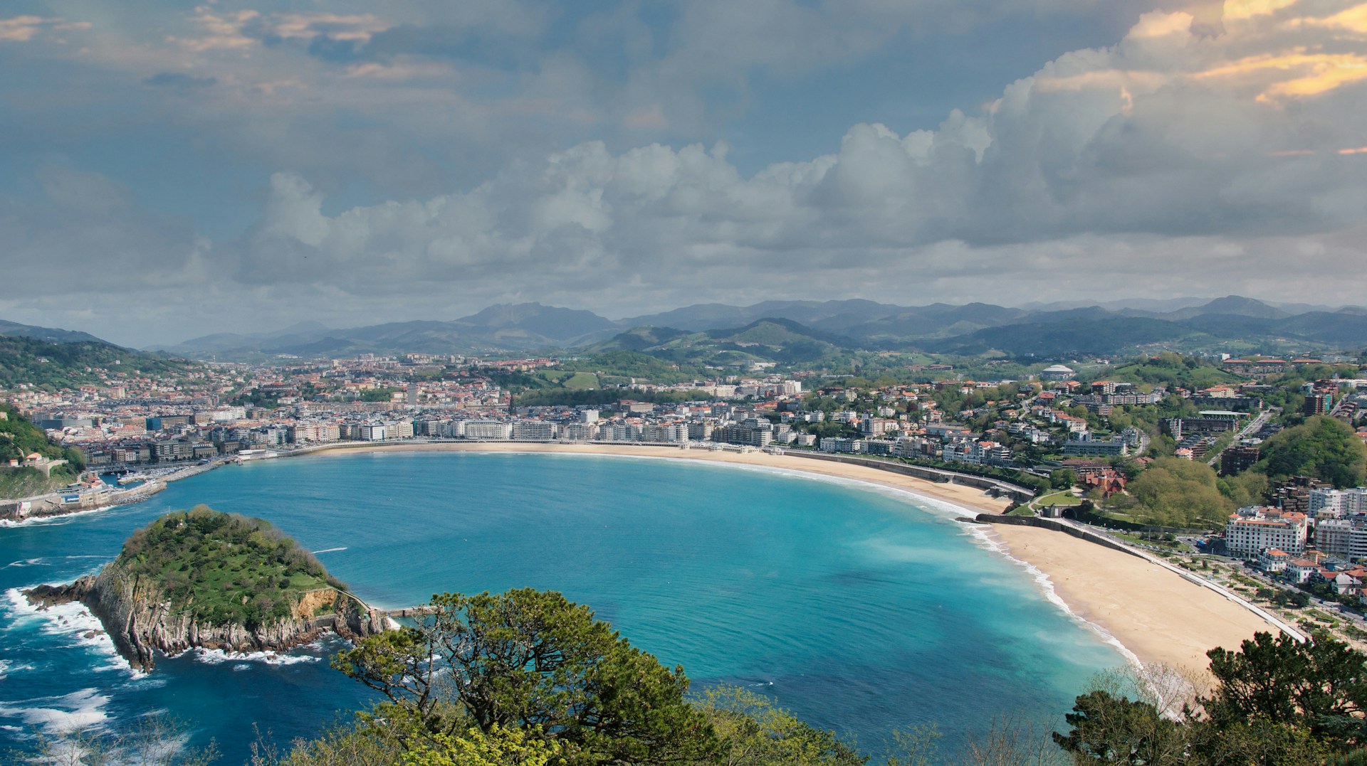 City view of San Sebastián, Spain