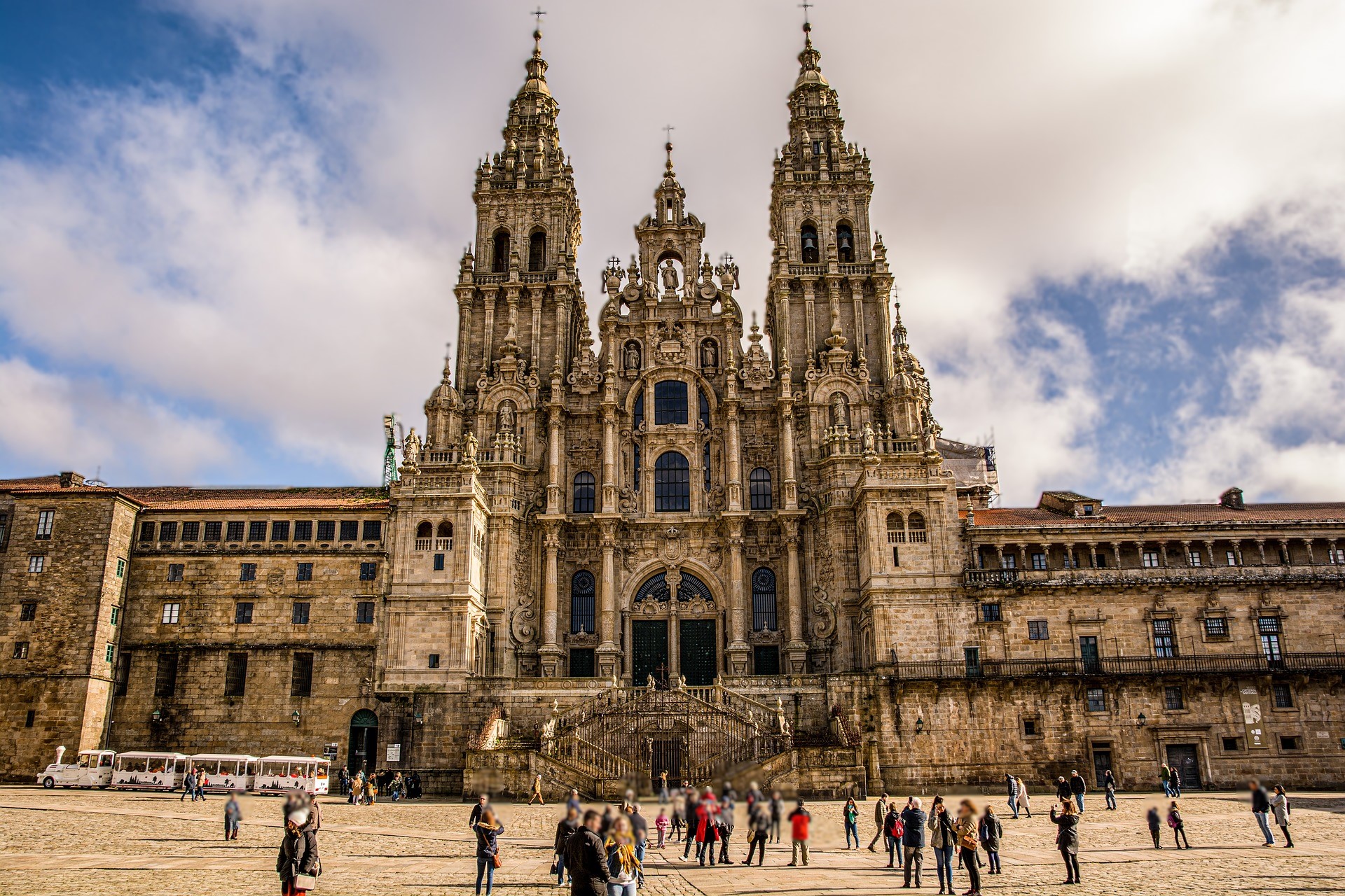 City view of Santiago de Compostela, Spain