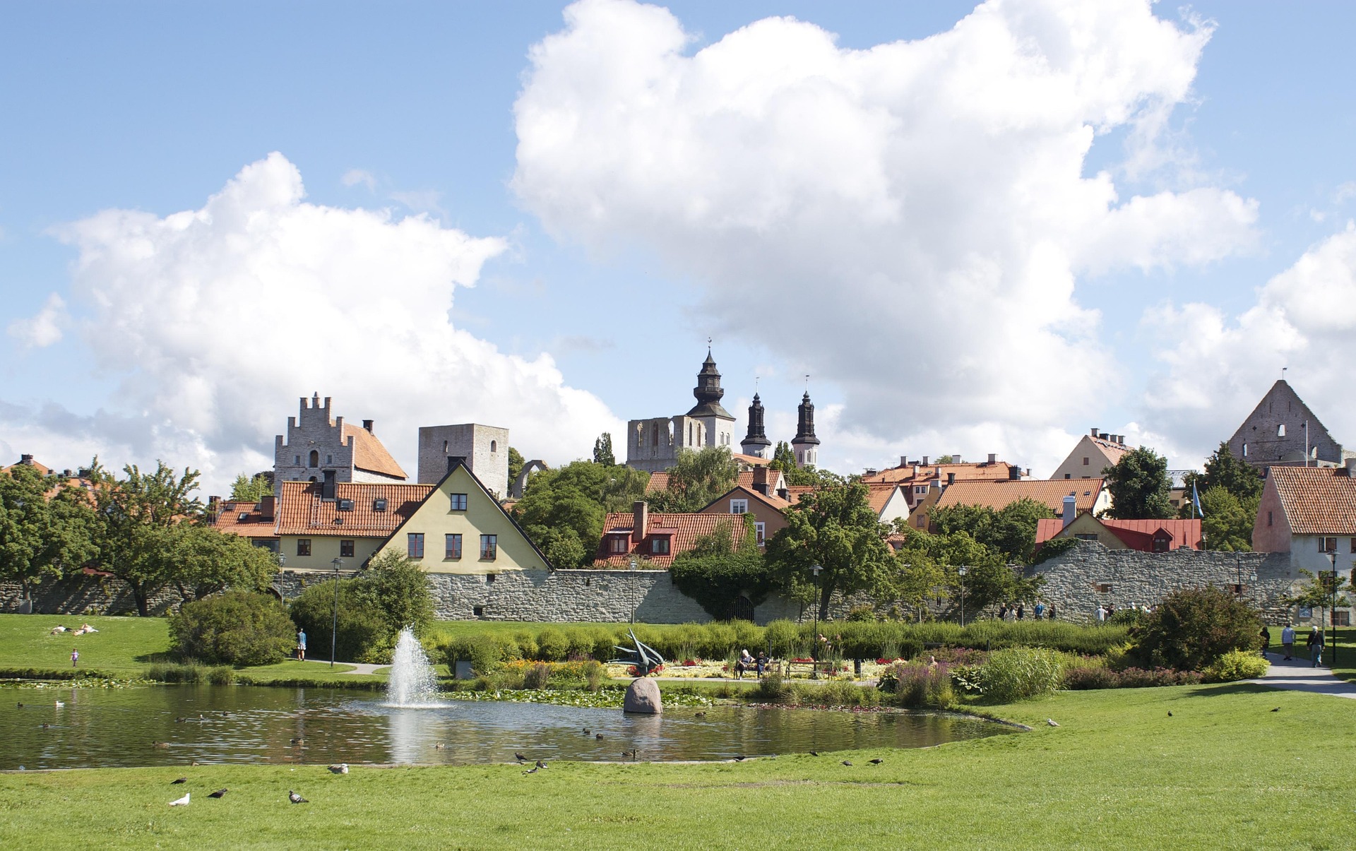 City view of Visby, Sweden