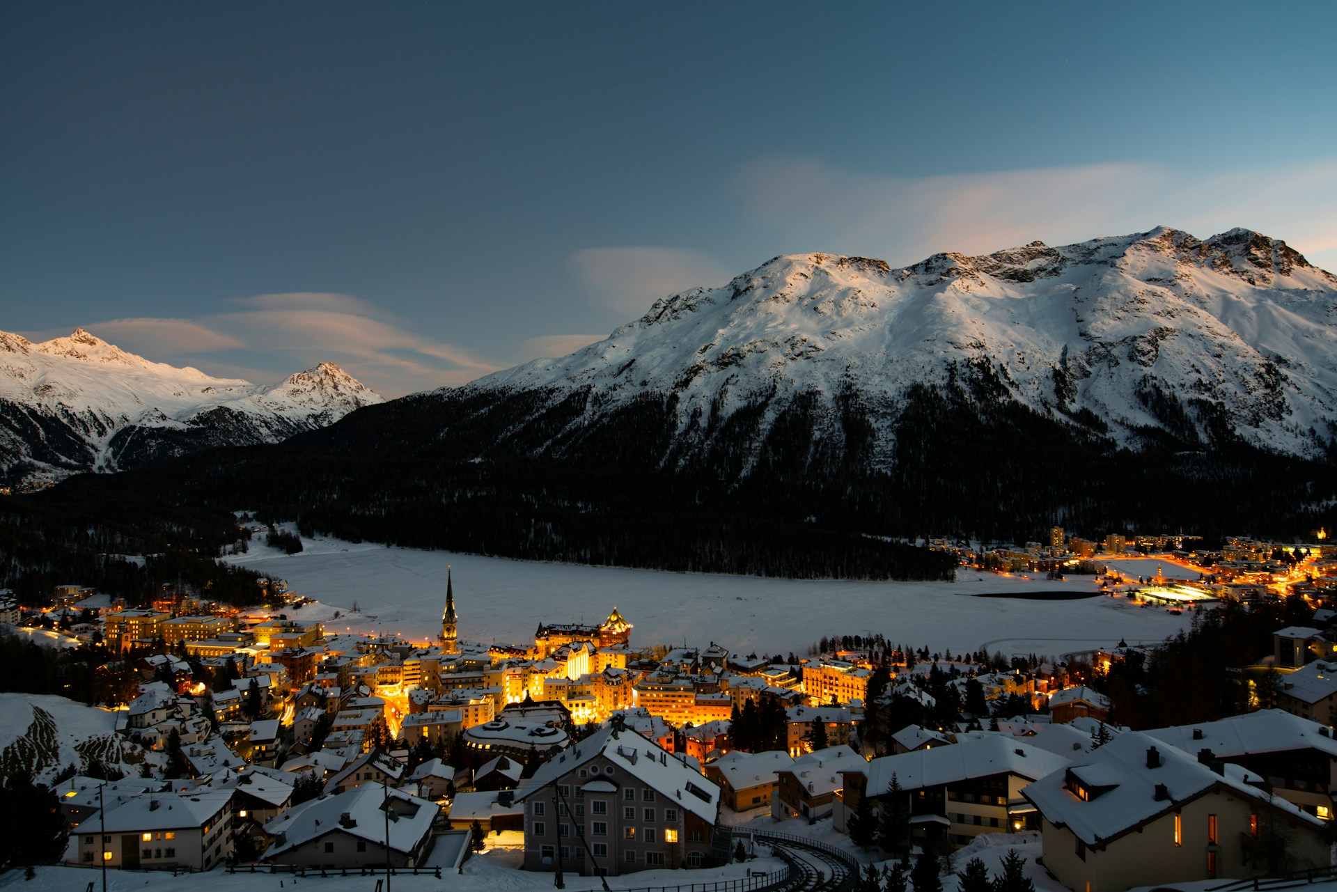 City view of St. Moritz, Switzerland